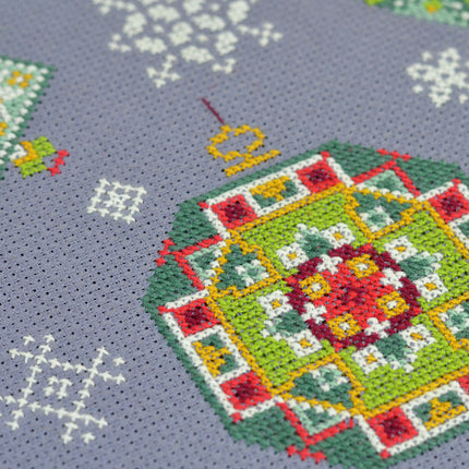 DIY Cross Stitch Kit "Holiday mood" 15.7x8.7 in