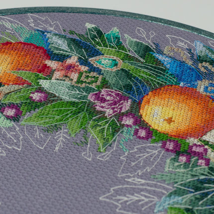 DIY Cross Stitch Kit "An exquisite holiday" 11.8x11.8 in