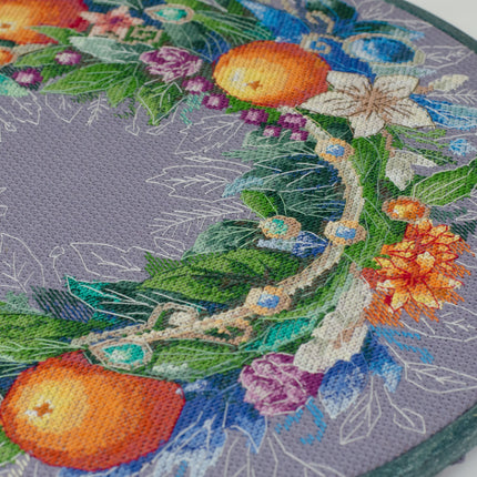 DIY Cross Stitch Kit "An exquisite holiday" 11.8x11.8 in