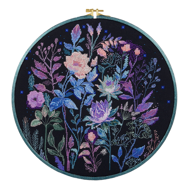 DIY Cross Stitch Kit "Night euphoria" 11.8x11.8 in