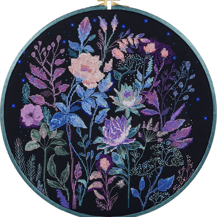 DIY Cross Stitch Kit "Night euphoria" 11.8x11.8 in