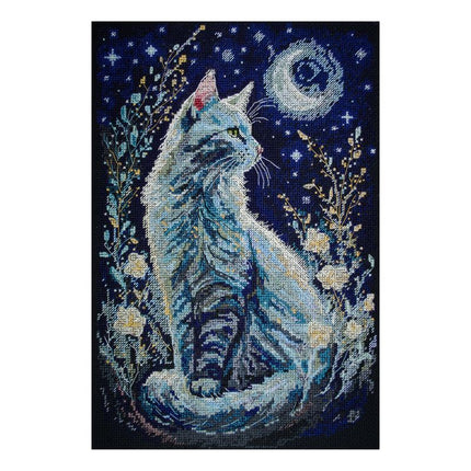 DIY Cross Stitch Kit "Night guest" 8.7x12.6 in
