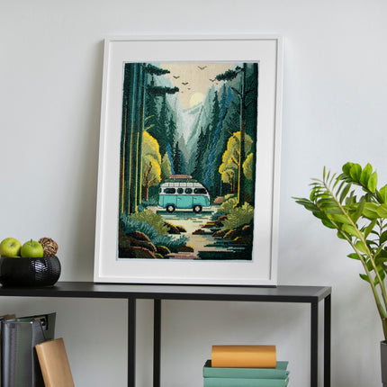 DIY Cross Stitch Kit "Thirst for adventure" 8.7x12.6 in