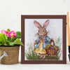 DIY Cross Stitch Kit "Spring Bunny" 7.1x7.9 in