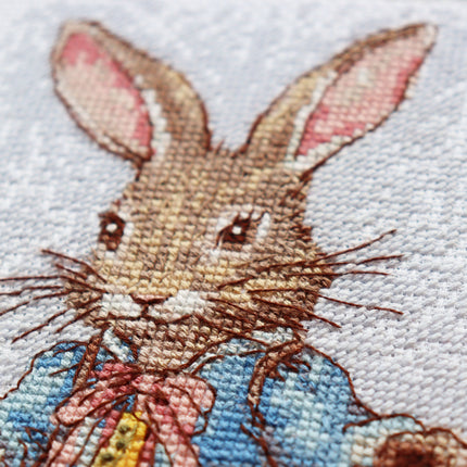 DIY Cross Stitch Kit "Spring Bunny" 7.1x7.9 in