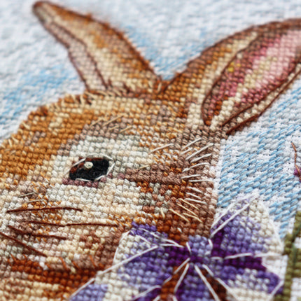 DIY Cross Stitch Kit "In search of a holiday" 7.5x7.5 in