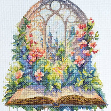DIY Cross Stitch Kit "Once upon a time..." 11.8x13.8 in