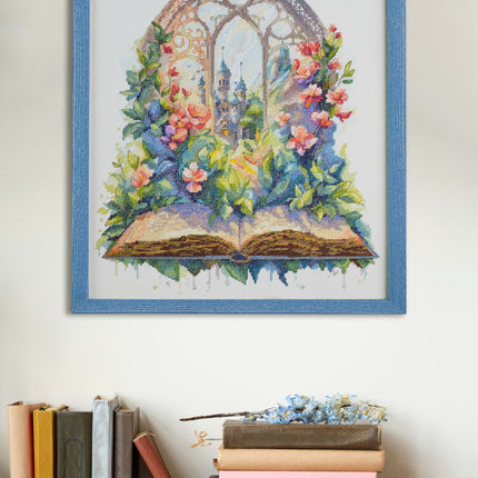 DIY Cross Stitch Kit "Once upon a time..." 11.8x13.8 in