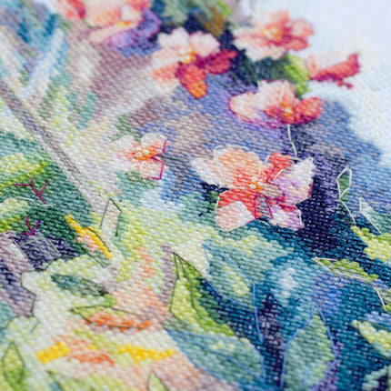 DIY Cross Stitch Kit "Once upon a time..." 11.8x13.8 in