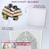 DIY Cross Stitch Kit "Once upon a time..." 11.8x13.8 in