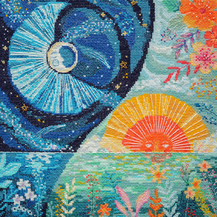 DIY Cross Stitch Kit "Spring equinox" 10.6x13.4 in