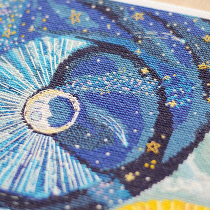 DIY Cross Stitch Kit "Spring equinox" 10.6x13.4 in