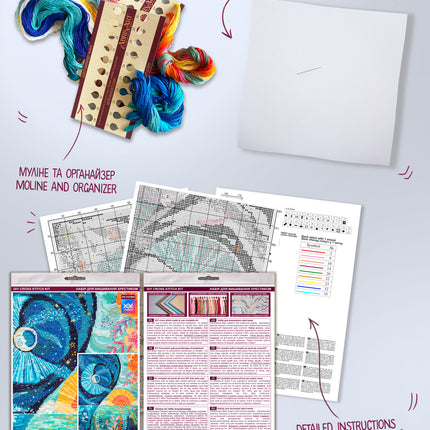 DIY Cross Stitch Kit "Spring equinox" 10.6x13.4 in
