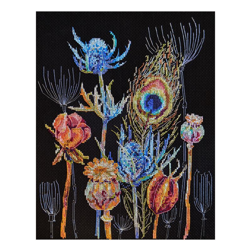 DIY Cross Stitch Kit "Remembering" 8.7x11.8 in