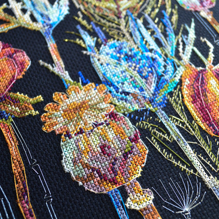 DIY Cross Stitch Kit "Remembering" 8.7x11.8 in