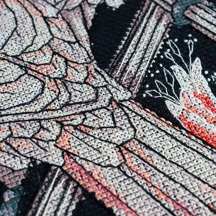 DIY Cross Stitch Kit "In mind" 11.4x11.4 in