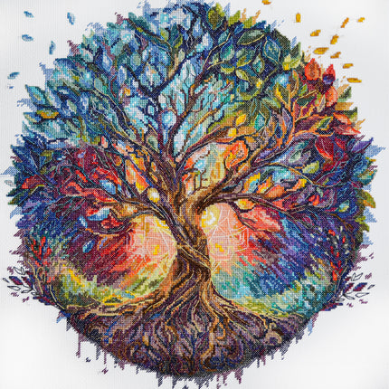 DIY Cross Stitch Kit "The Center of the Universe" 13.8x14.2 in