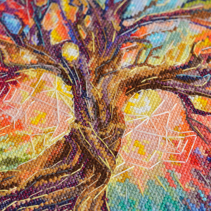 DIY Cross Stitch Kit "The Center of the Universe" 13.8x14.2 in
