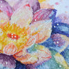 DIY Cross Stitch Kit "Shining lotus" 9.4x9.4 in