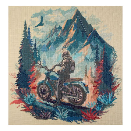 DIY Cross Stitch Kit "Journey into the distance" 13.8x14.6 in