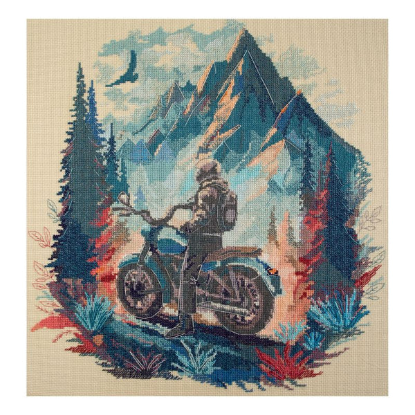 DIY Cross Stitch Kit "Journey into the distance" 13.8x14.6 in