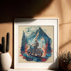 DIY Cross Stitch Kit "Journey into the distance" 13.8x14.6 in