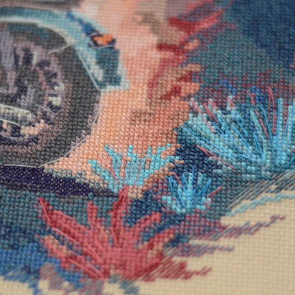 DIY Cross Stitch Kit "Journey into the distance" 13.8x14.6 in
