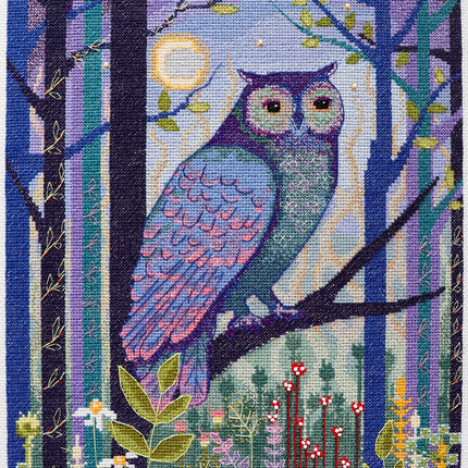 DIY Cross Stitch Kit "Dense forest" 11.0x16.9 in