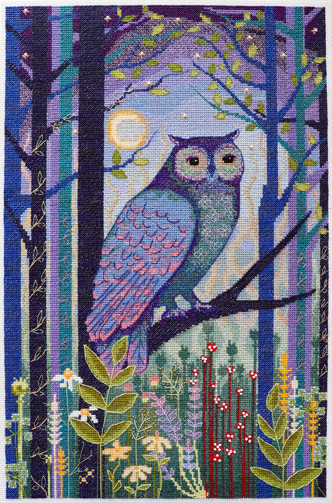 DIY Cross Stitch Kit "Dense forest" 11.0x16.9 in