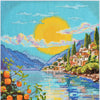 DIY Cross Stitch Kit "The sun of Sicily" 9.8x11.8 in