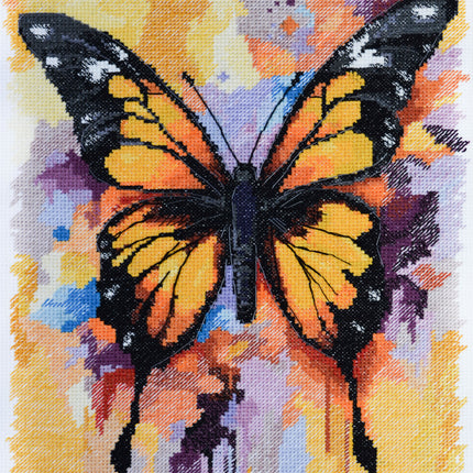 DIY Cross Stitch Kit "The glare of the sun's rays" 8.7x12.6 in