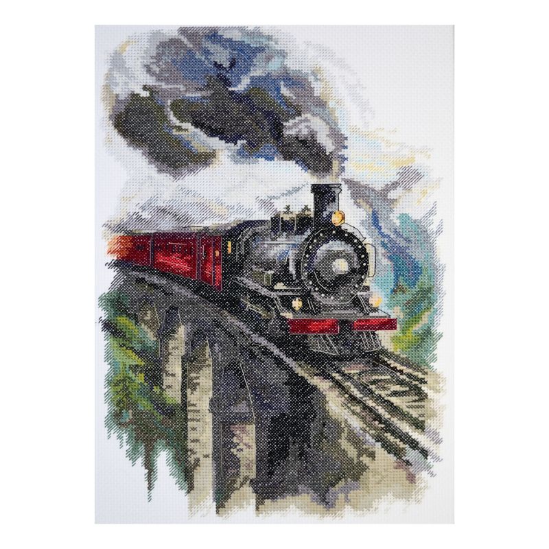 DIY Cross Stitch Kit "Eastern Express" 8.3x12.2 in