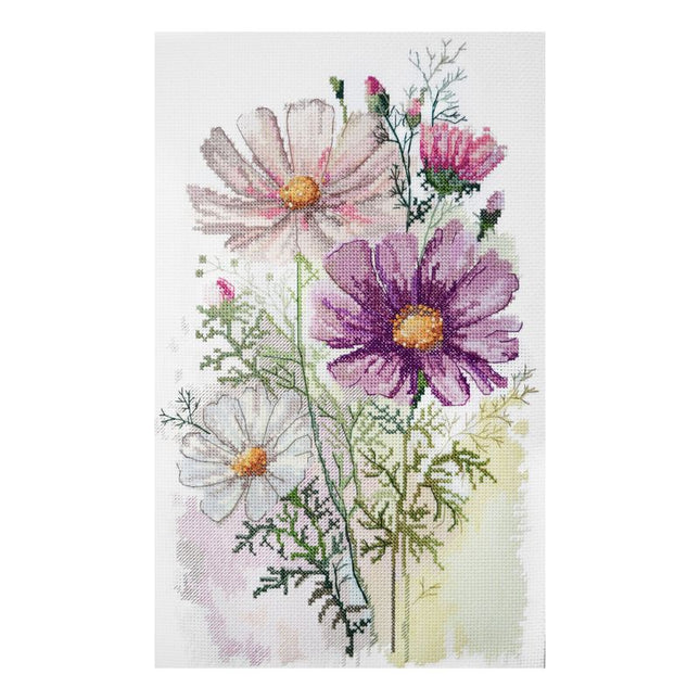 DIY Cross Stitch Kit "Feeling colors" 7.9x12.6 in