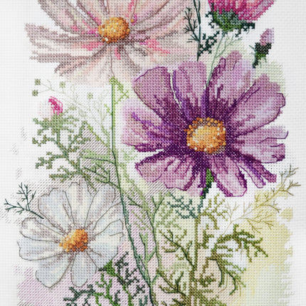 DIY Cross Stitch Kit "Feeling colors" 7.9x12.6 in