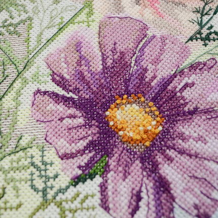 DIY Cross Stitch Kit "Feeling colors" 7.9x12.6 in