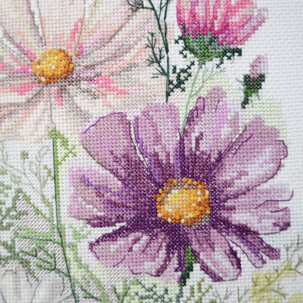 DIY Cross Stitch Kit "Feeling colors" 7.9x12.6 in
