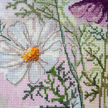 DIY Cross Stitch Kit "Feeling colors" 7.9x12.6 in