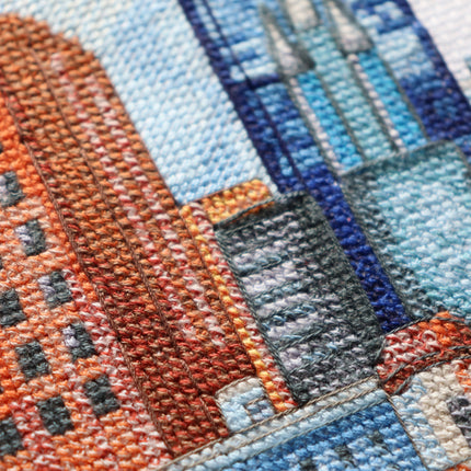 DIY Cross Stitch Kit "Big city life" 9.8x19.7 in