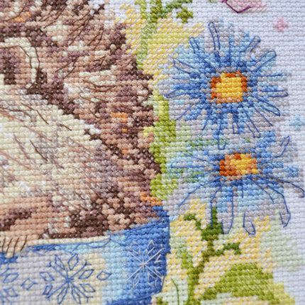 DIY Cross Stitch Kit "Little scout" 8.7x9.1 in