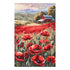 DIY Cross Stitch Kit "Poppies at sunset" 7.5x11.8 in