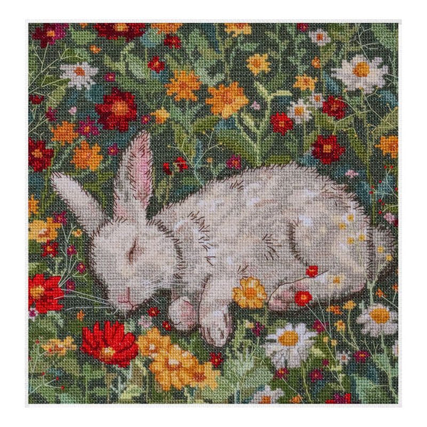 DIY Cross Stitch Kit "Hot day" 7.9x7.9 in