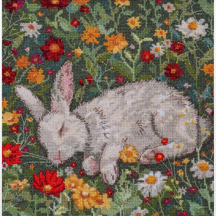 DIY Cross Stitch Kit "Hot day" 7.9x7.9 in