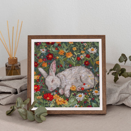 DIY Cross Stitch Kit "Hot day" 7.9x7.9 in