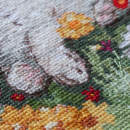DIY Cross Stitch Kit "Hot day" 7.9x7.9 in