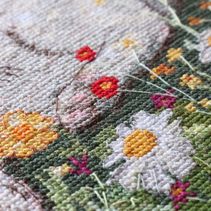DIY Cross Stitch Kit "Hot day" 7.9x7.9 in