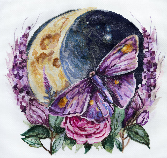 DIY Cross Stitch Kit "Enchanted by the moonlight" 11.8x11.0 in