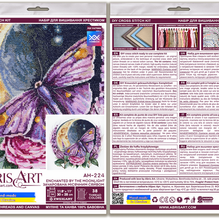 DIY Cross Stitch Kit "Enchanted by the moonlight" 11.8x11.0 in