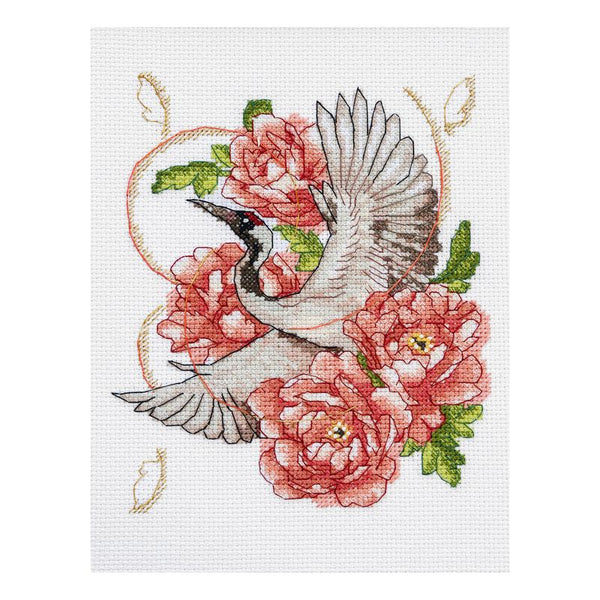 DIY Cross Stitch Kit "On wings to the dream" 5.9x7.1 in