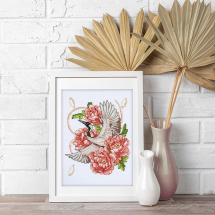 DIY Cross Stitch Kit "On wings to the dream" 5.9x7.1 in