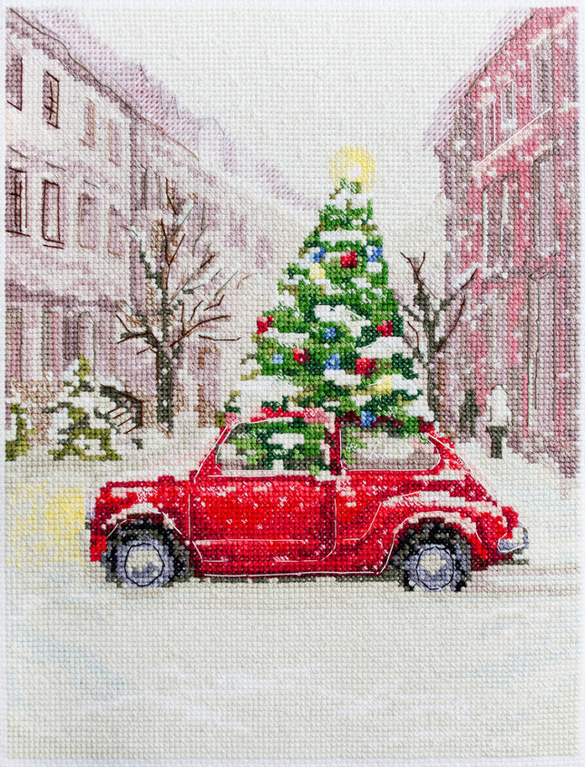 DIY Cross Stitch Kit "We are going to celebrate" 7.9x9.8 in